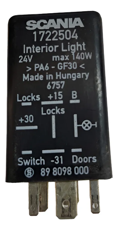 Relé Iluminação Scania P.g.r 1722504